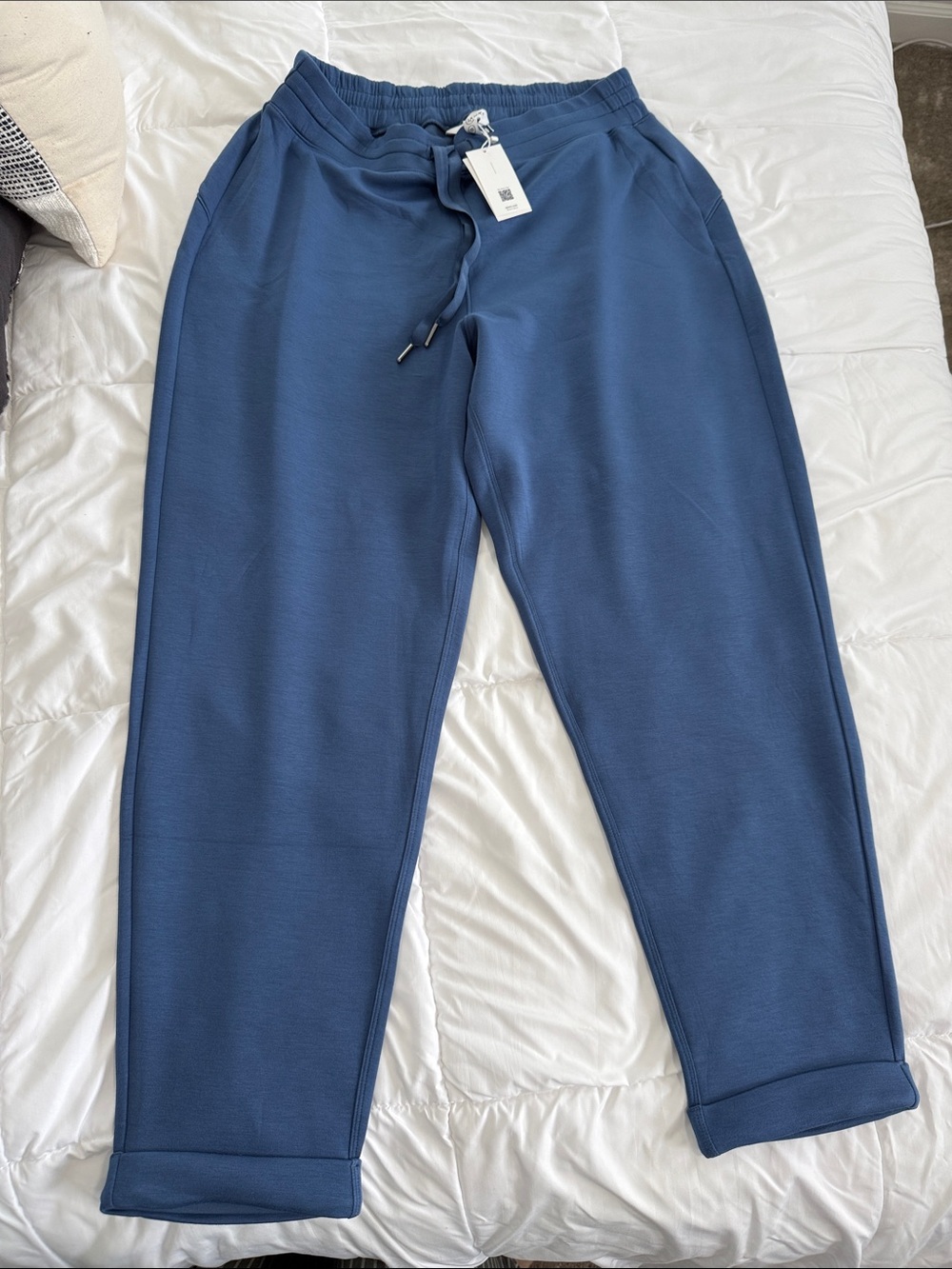 SPANX Dusty Blue Pull-On Jogger Pants